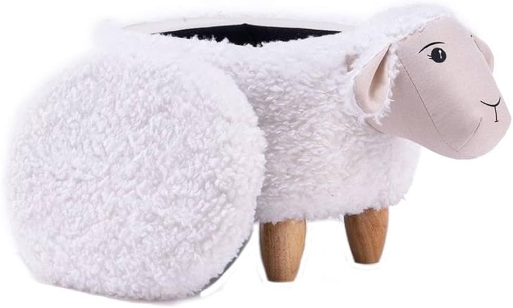 Home 2 Office Sheep Ottoman with Storage for Bedroom, Playroom, Nursery or Recreation Room Decor,... | Amazon (US)