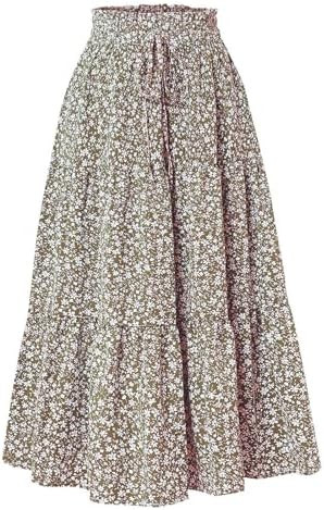 Summer Dresses for Women 2025 Tiered Maxi Skirt for Women Casual Comfy High Waisted Vacation A-Li... | Amazon (CA)