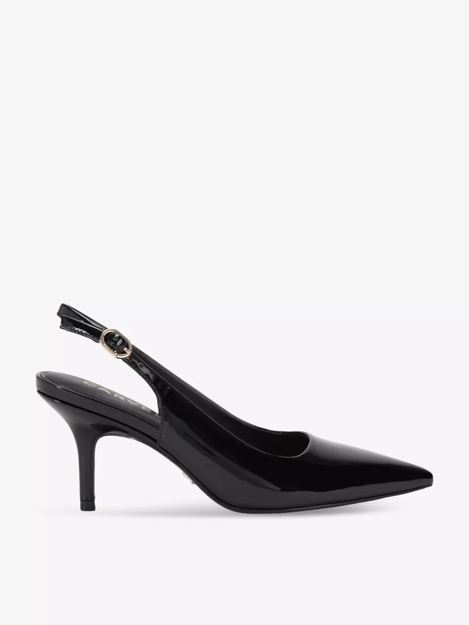 Spirit Sling pointed-toe patent-leather heels | Selfridges