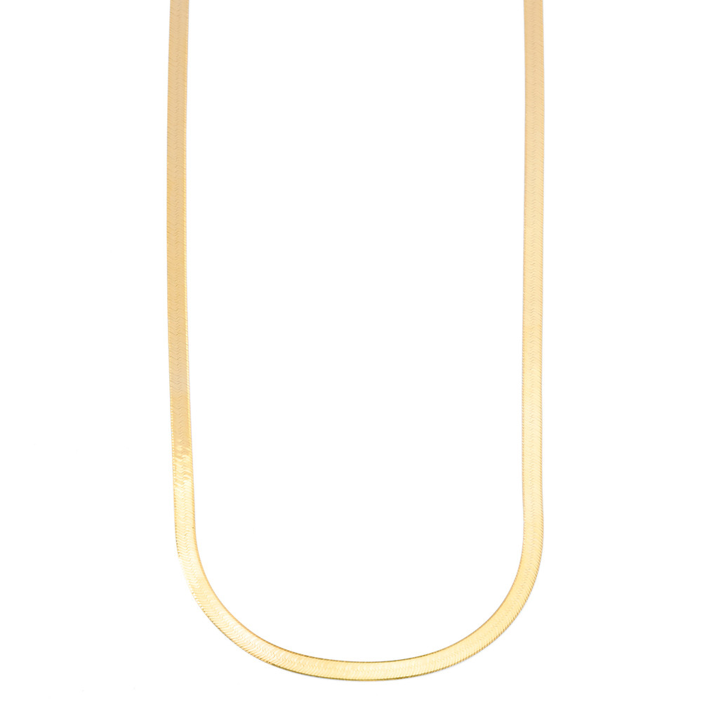 Loren Stewart Herringbone Necklace in Yellow Gold | goop