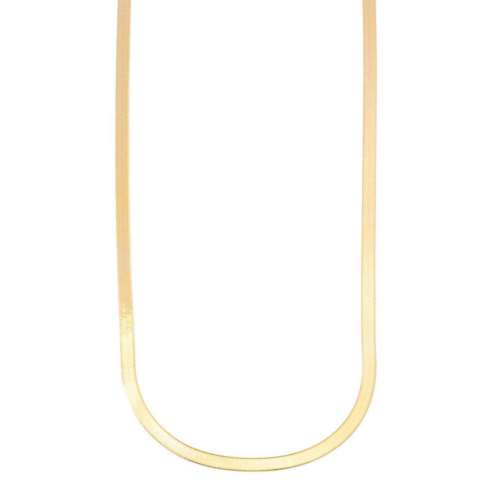 Loren Stewart Herringbone Necklace in Yellow Gold | goop