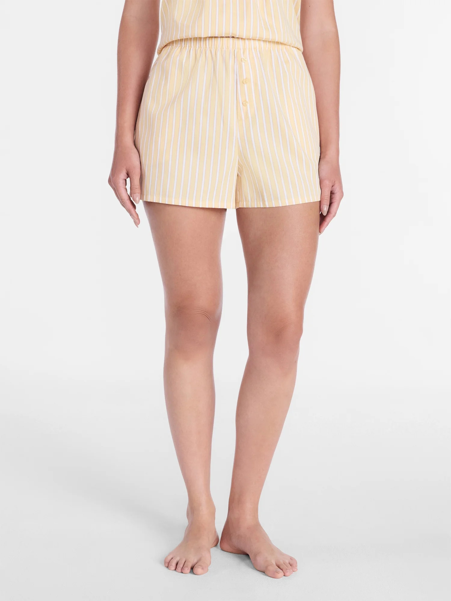 Joyspun Women's Woven Poplin Sleep Shorts, 3'' Inseam, Sizes XS-3X | Walmart (US)