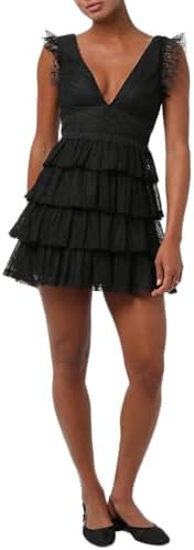 Lulus Womens Thalia Lace Mini Dress | Amazon (US)