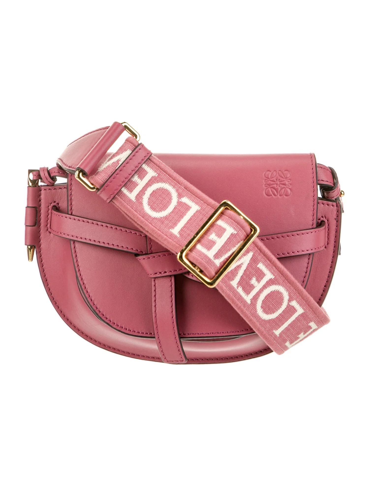 Loewe Leather Gate Mini - Pink Crossbody Bags, Handbags - LOW98816 | The RealReal | The RealReal