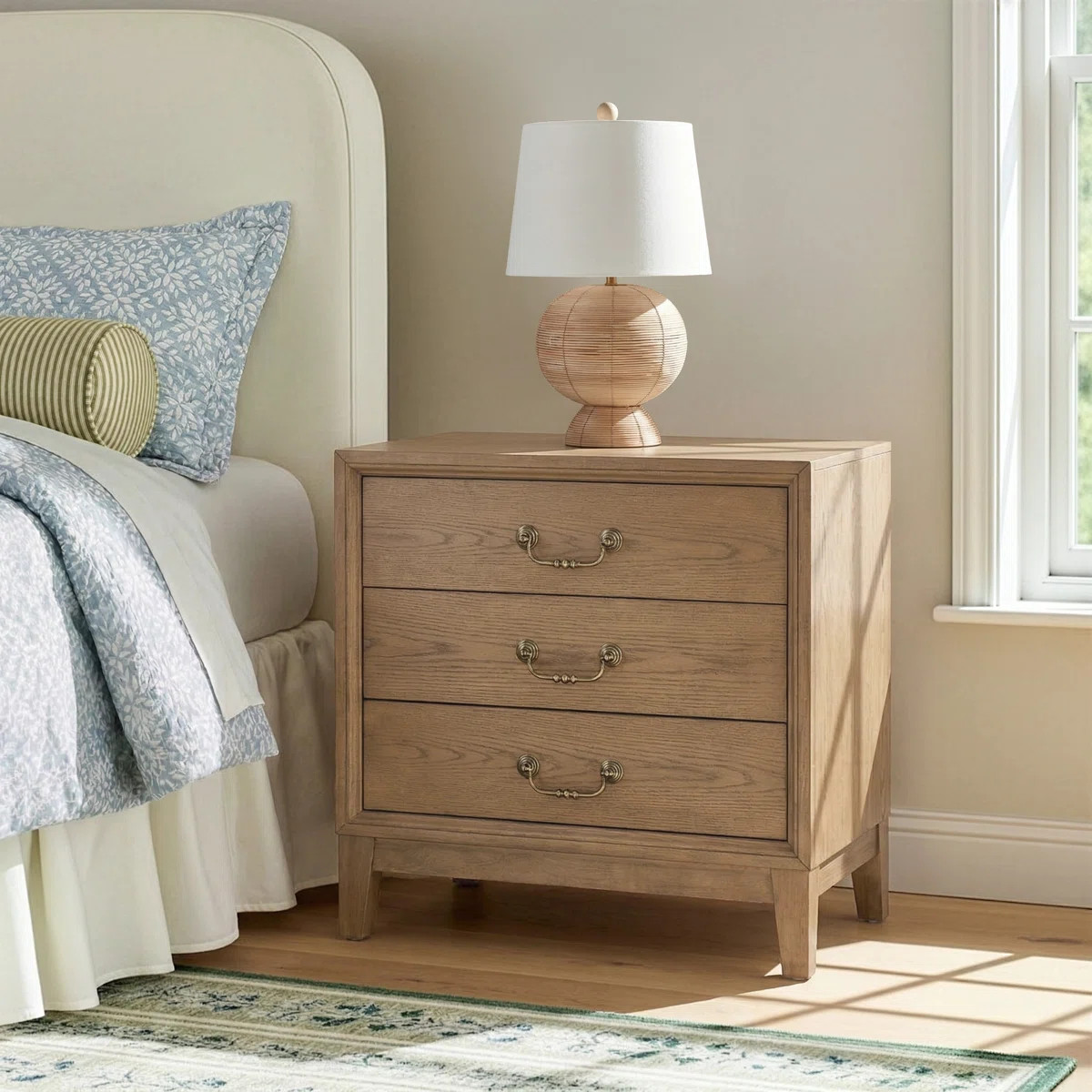 Bartlett 3 Drawer Nightstand | Wayfair North America