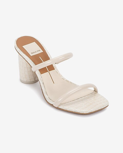 Dolce Vita Noles Patent Croco Heeled Sandals | Express