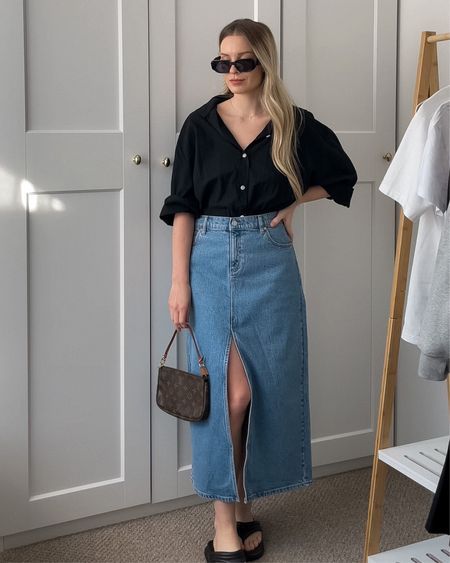 25/ 30 Days of Winter Outfits in Australia. Add a denim maxi skirt to your capsule wardrobe and thank me later.

#LTKstyletip #LTKSeasonal #LTKaustralia