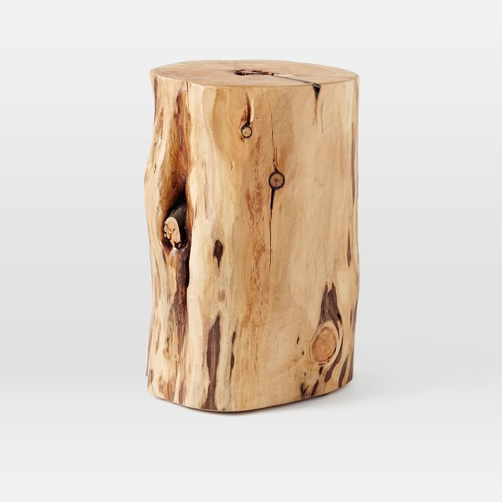 Natural Tree Stump Side Table | West Elm (US)