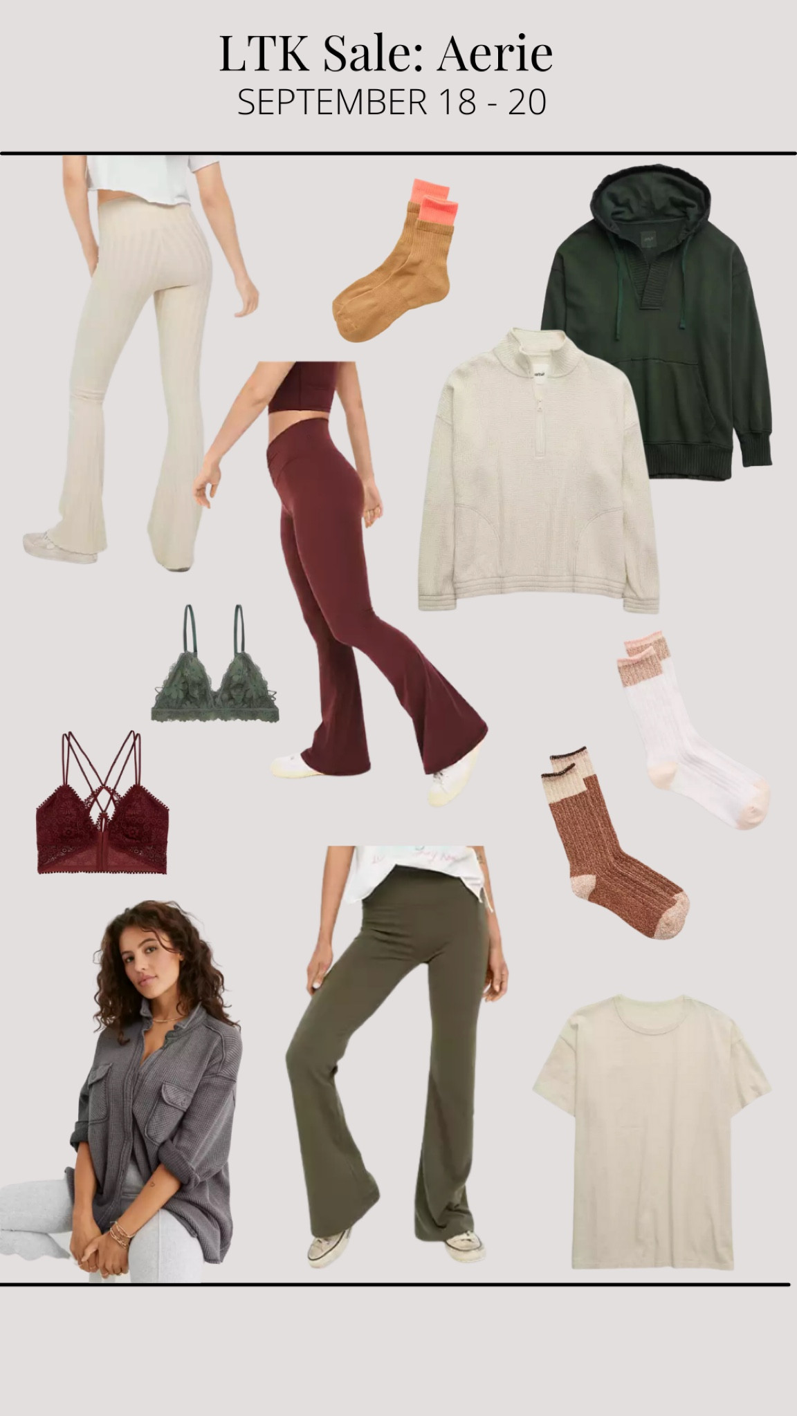 LTK Sale // Aerie! Get exclusive deals on Aerie products in the LTK app during their fall sale! 

#LTKsalealert #LTKSeasonal #LTKSale