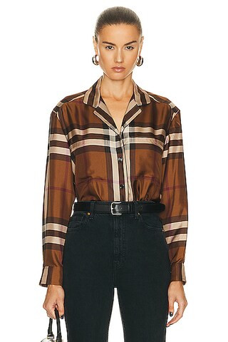 Jackie Check Shirt | FWRD 