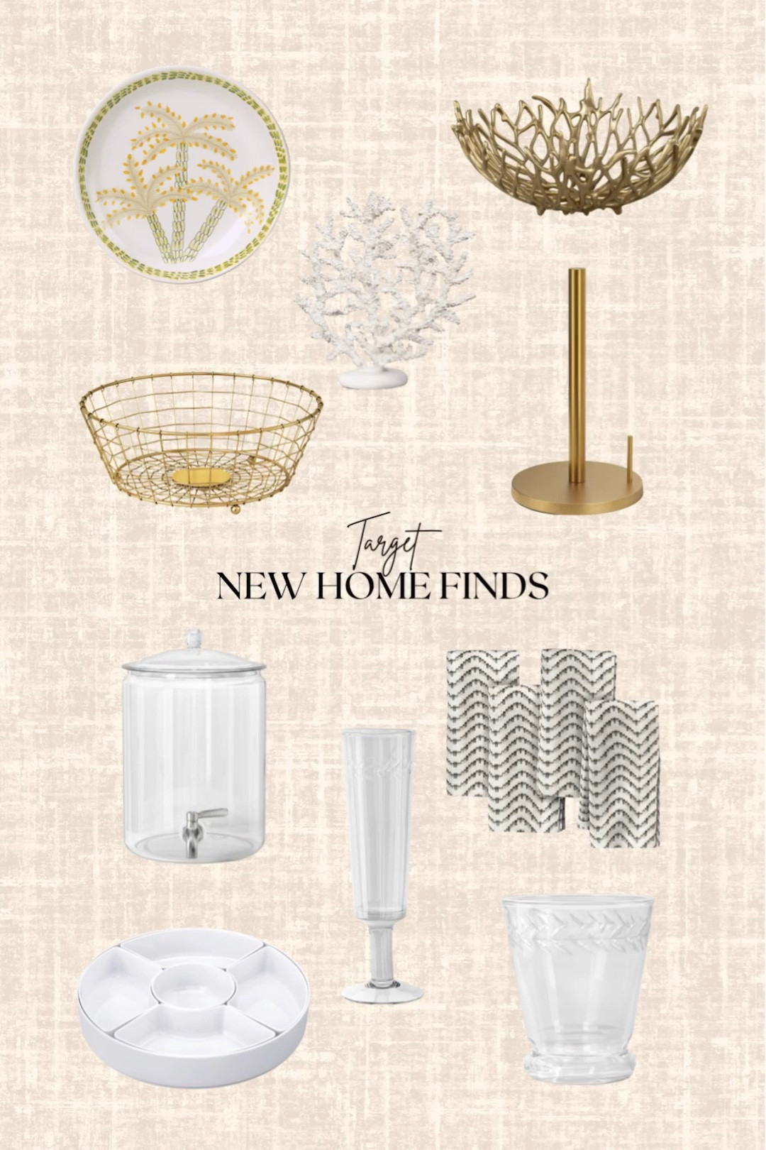 Target New Home Finds! 

Plates, glass, beverage dispenser, serving platter, napkins, bowl 

#LTKHome #LTKSeasonal #LTKSaleAlert