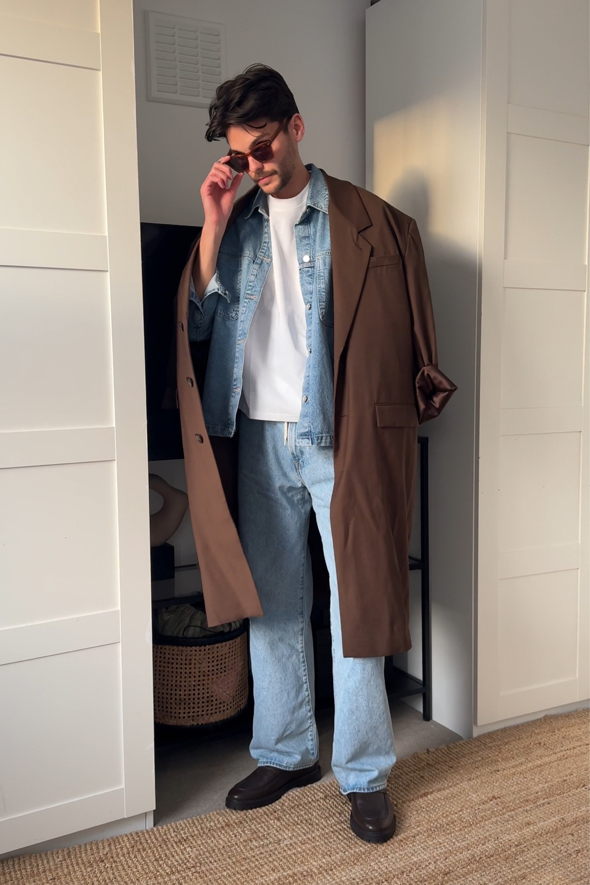 denim shirt men’s
light wash baggy jeans - abercrombie
brown penny loafer chunky - river island 

#LTKmens #LTKstyletip #LTKGiftGuide