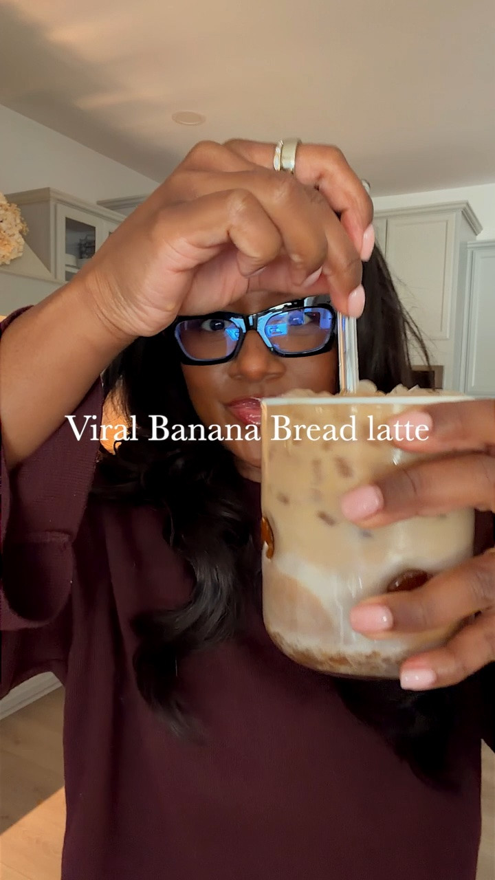 Trying the viral banana bread latte and yeah 10/10 😍🍂🍁 here’s the recipe:
1 mashed banana
1/4 cup brown sugar
1 cup water
1tbsp vanilla bean paste
Pumpkin pie spice
Wisk & bring to a simmer until thick! 

Coffee order, at home coffee

#LTKmorningroutine #LTKfoodie #LTKHome