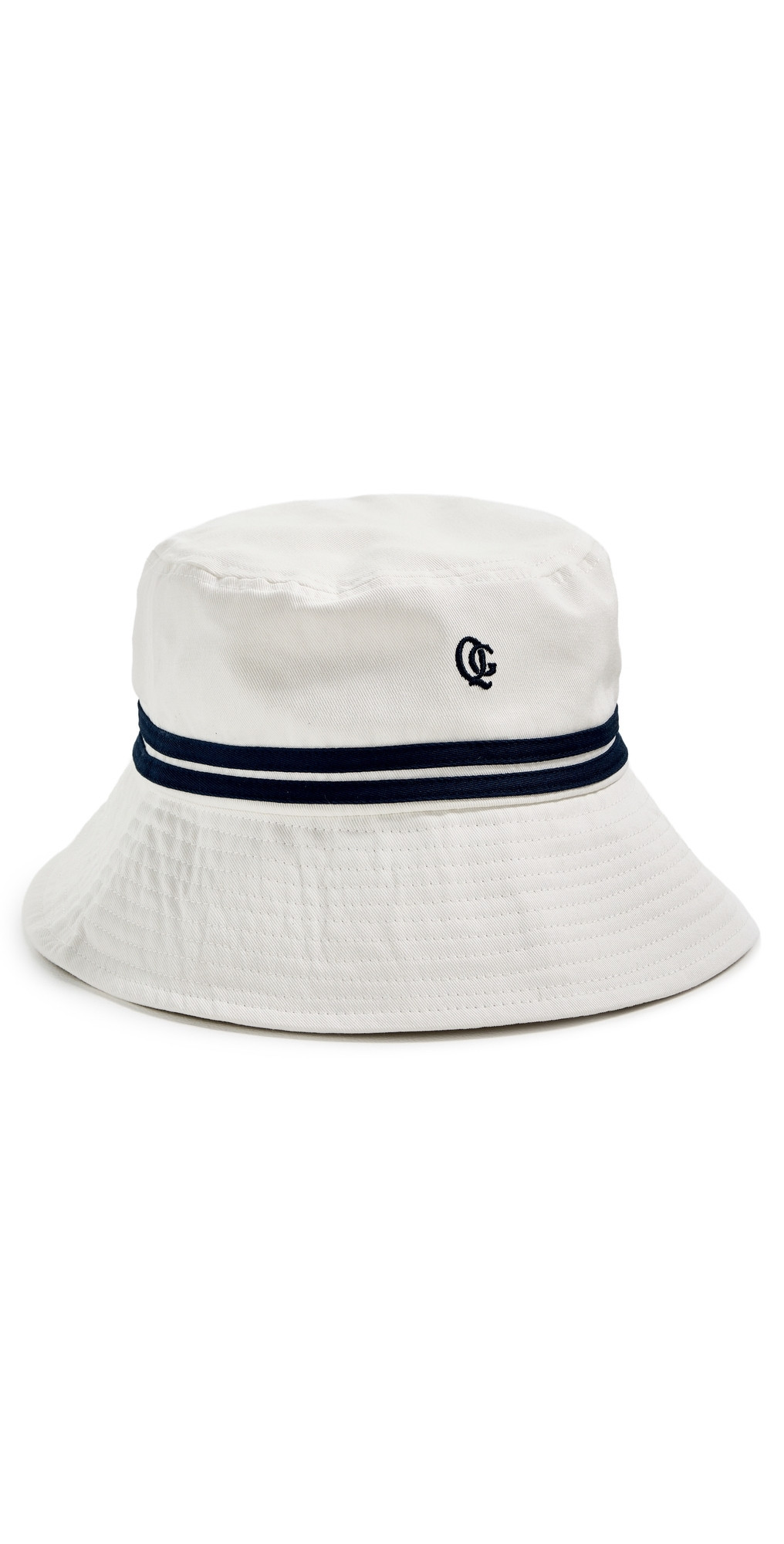 Quiet Golf Monogram Bucket Hat Navy One Size | Shopbop