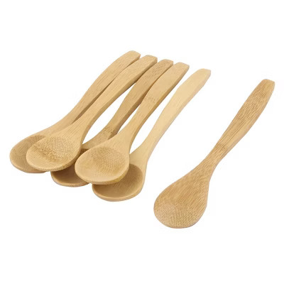 Unique Bargains Household Kitchen Porridge Soup Sugar Salt Wooden Spoon 6pcs | Target
