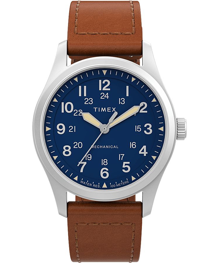 Expedition North Field Post Mechanical 38mm Eco-Friendly Leather Strap Watch - Timex US | Timex