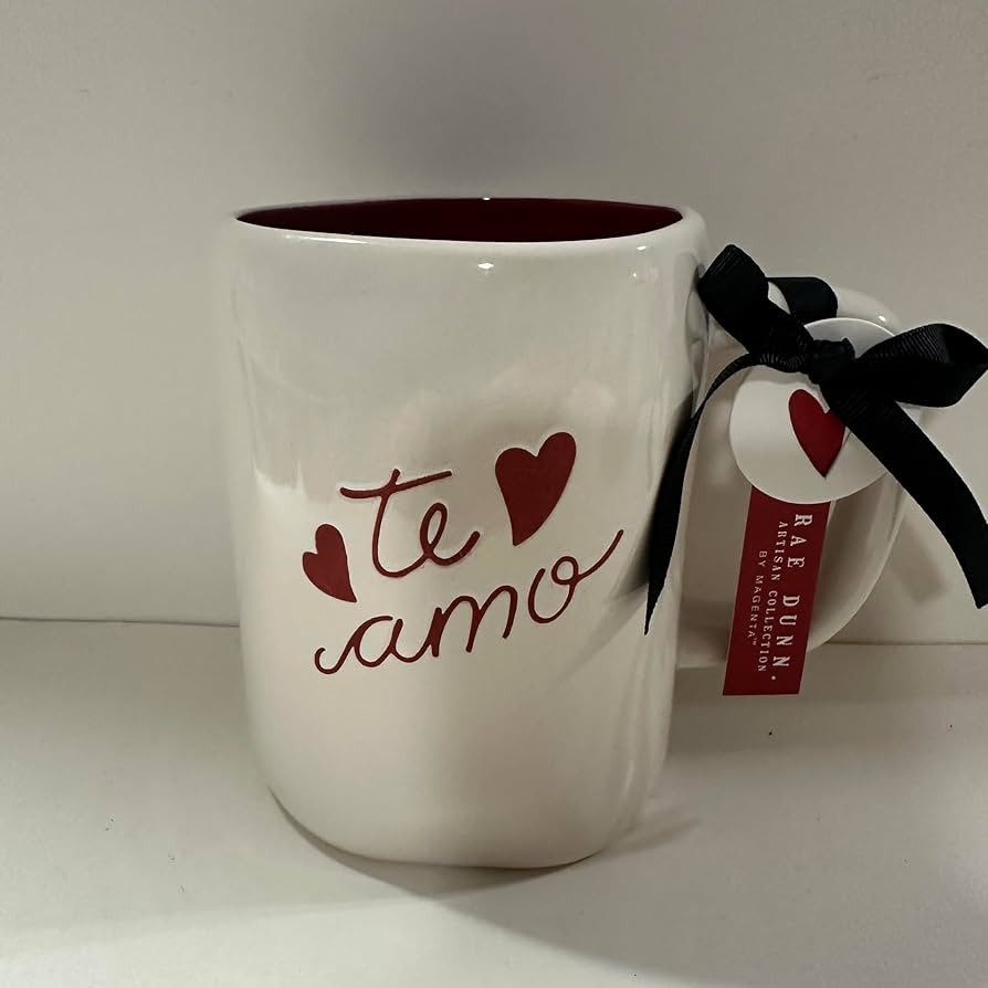 Rae -VALENTINE'S DAY *Love Themed* Coffee Mug and Products Series 5- Dunn By Magenta (TE AMO Mug) | Amazon (US)