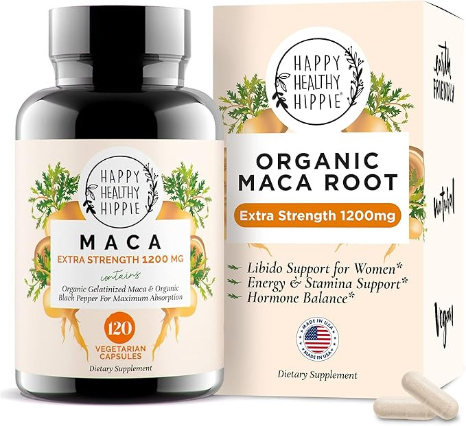 Organic Maca Root Capsules 1200 mg – Libido Booster for Women Fast Acting & Potent | Female Mac... | Amazon (US)