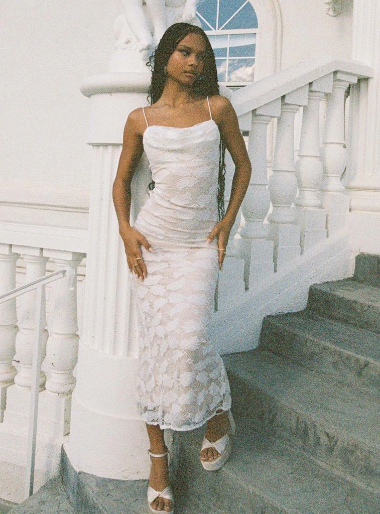 Azra Maxi Dress White | Princess Polly US