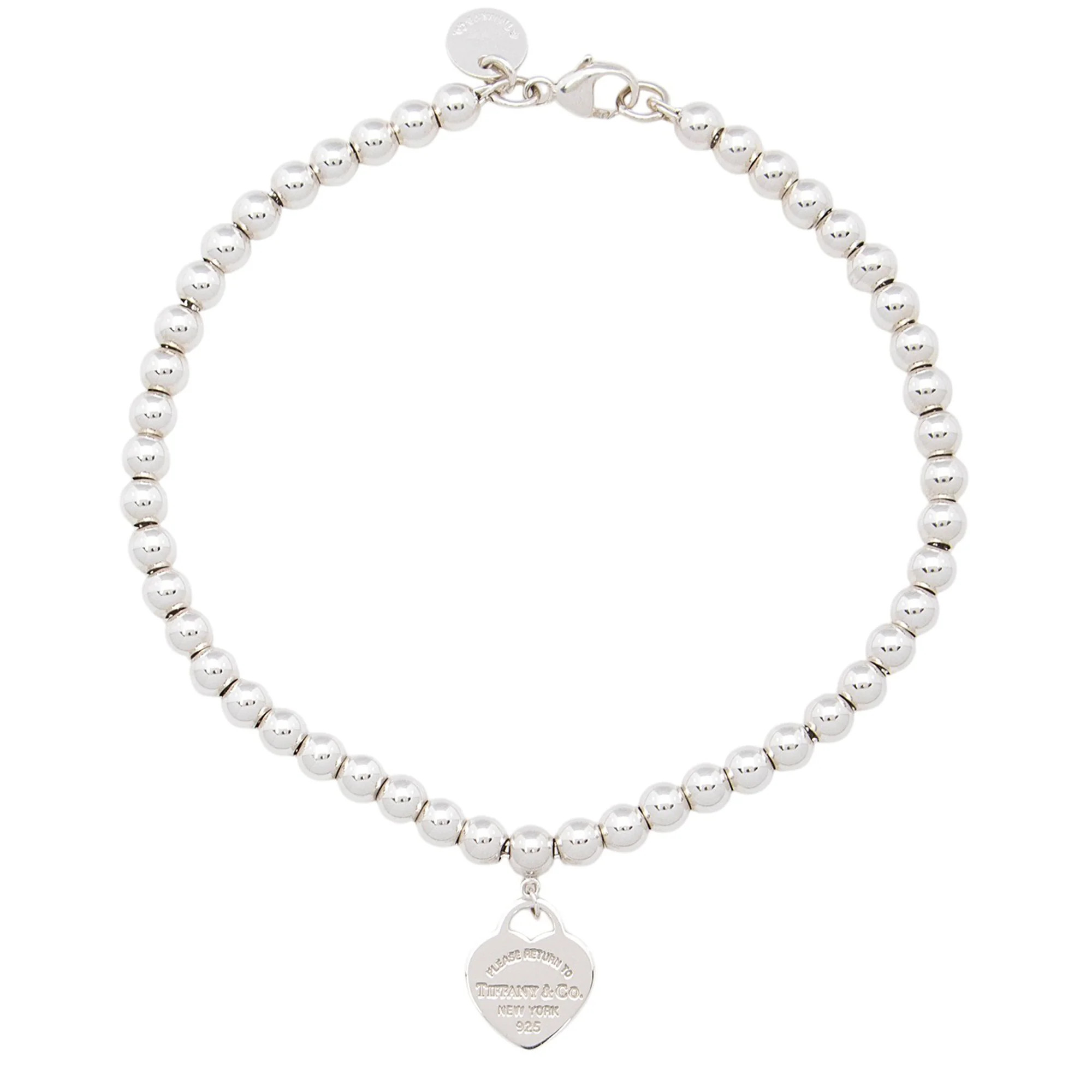 Tiffany & Co. Sterling Silver Return to Tiffany Heart Bead Bracelet | Shop Simon