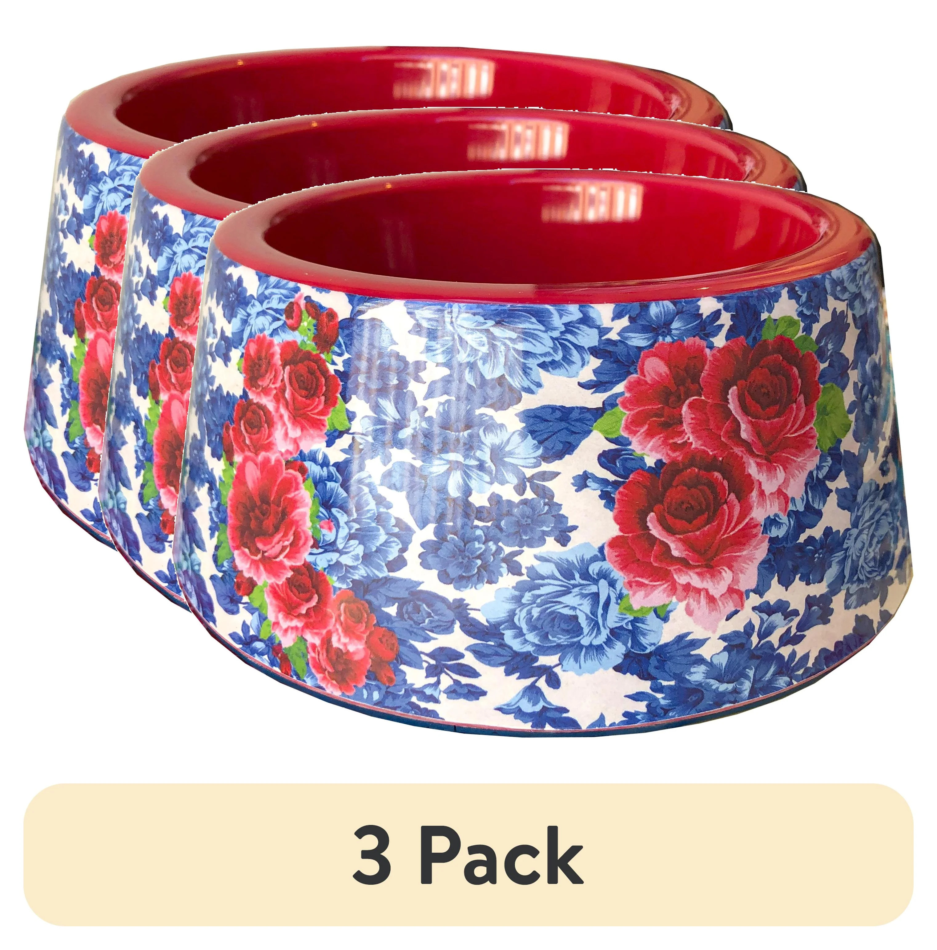 (3 pack) Pioneer Woman Mm Bowl Sm Heritage Floral | Walmart (US)
