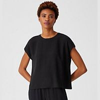 Silk Georgette Crepe Square Top | Eileen Fisher