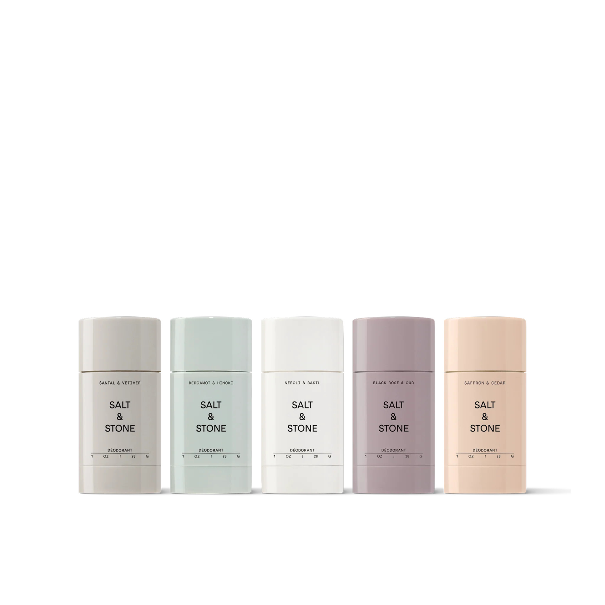 Aluminum-Free Deodorant Mini Discovery Set – SALT & STONE | Salt & Stone