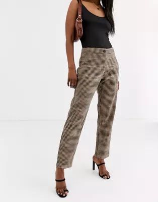 Vila - Pantalon ajusté à carreaux | ASOS (Global)