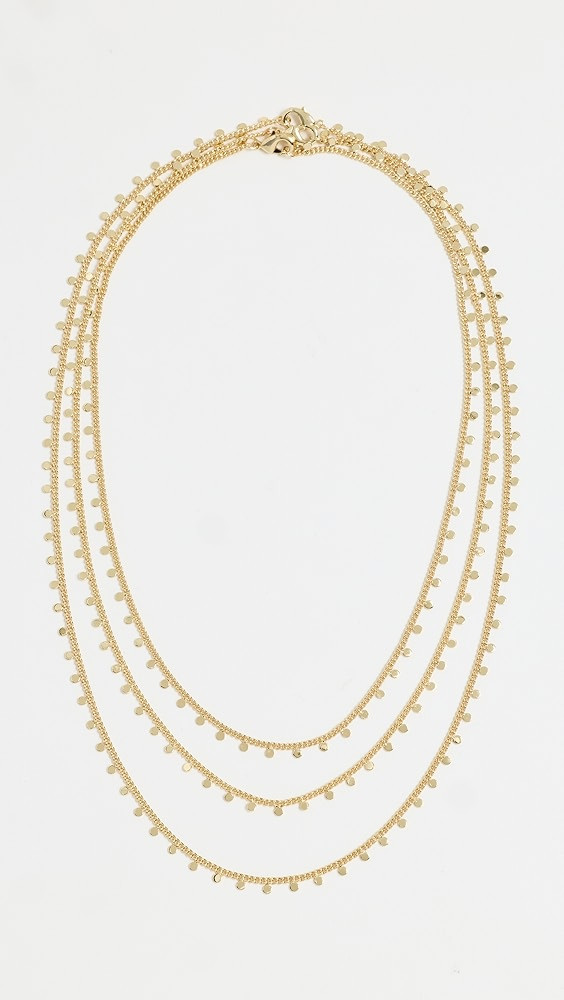 By Adina Eden Solid Dangling Necklace Set of 3 | Shopbop | Shopbop