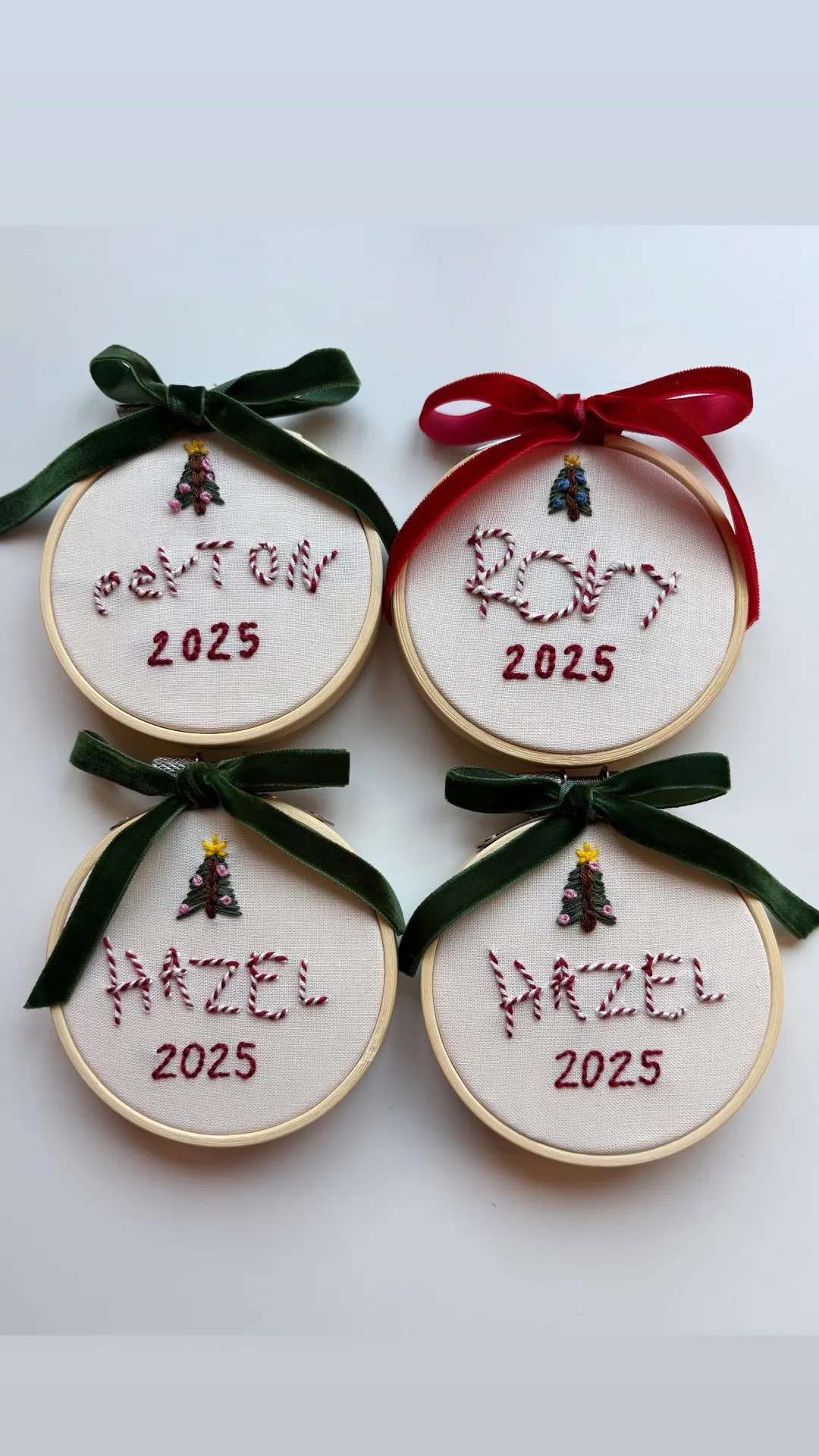 Hand Embroidered Child's Handwriting Ornament • Keepsake Gift - Etsy | Etsy (US)