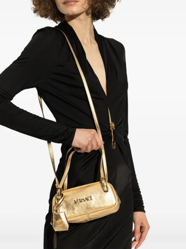Versace Schultertasche Im Metallic-Look | Gold | FARFETCH DE | Farfetch Global