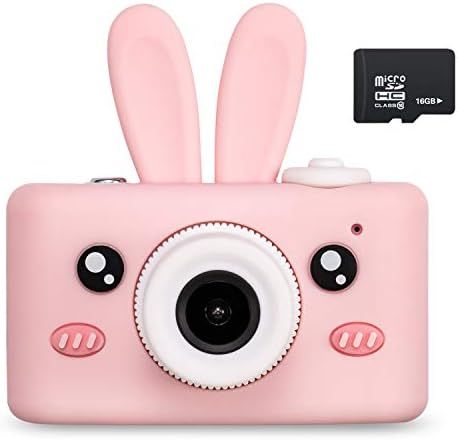 Abdtech Kids Camera Toys for 4-8 Year Olds Girls, Rechargeable Children Digital Cameras with Rabb... | Amazon (US)