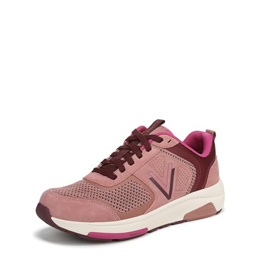 Vionic Women's Walk Strider Knit Sneaker Cinder Rose Knit/Suede | Amazon (US)