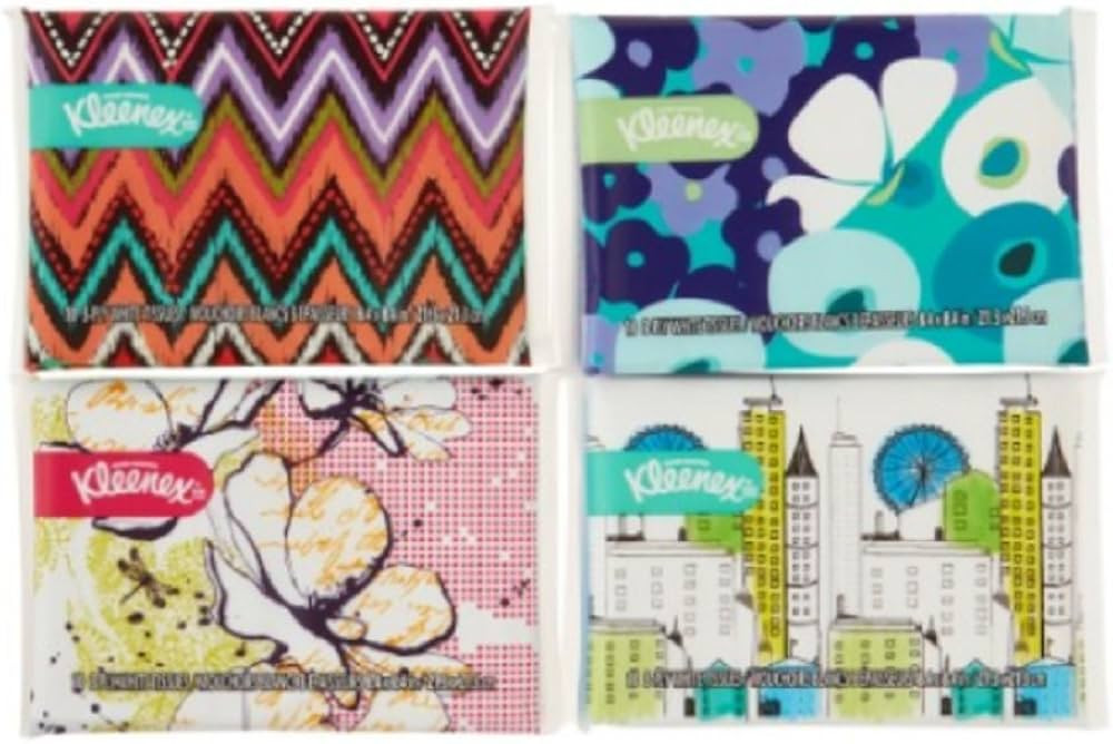 Kleenex Slim Pack Facial Tissue 10 Count 3-ply (Pack of 12) | Amazon (US)