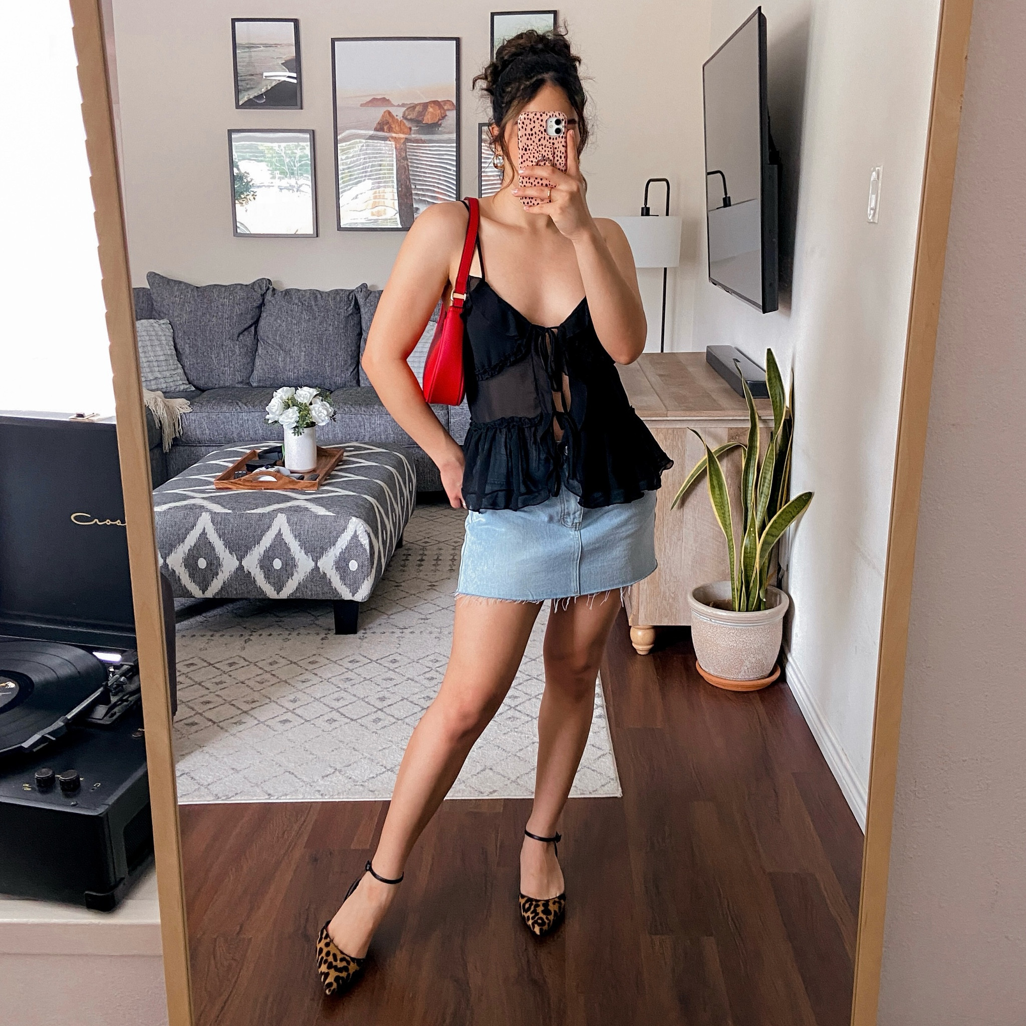 wearing this top in a size medium, fit is true to size. wearing the skirt in a size medium, fits true to size but it a little too short in the back  

#LTKsalealert #LTKstyletip #LTKshoecrush