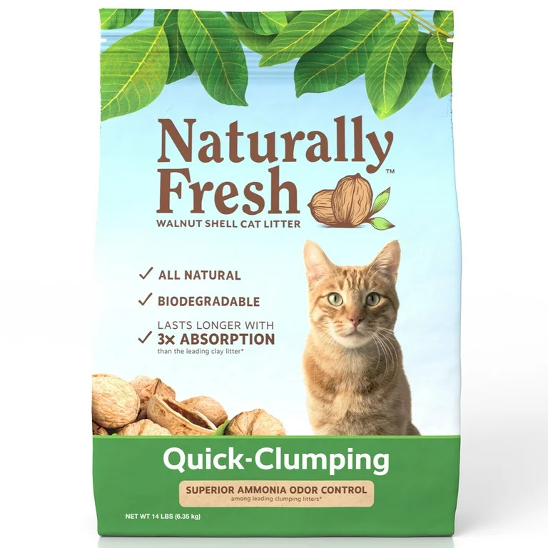 Naturally Fresh Quick-Clumping Cat Litter, 14 lb. Bag, Eco-Friendly, Odor Control | Walmart (US)