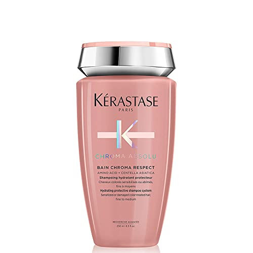 Kérastase Shampoo Chroma Absolu Bain Chroma Respect, Para Cabelos coloridos, Proteção de cor, Aminoácido, Centelha Asiática, 250 ml | Amazon (BR)
