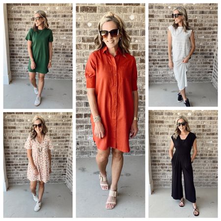 A week of Outfits from Old Navy all under $30 // most under $20 // everything style comes in multiple colors // perfect for teaching // wearing small in jumper // xs in all dresses  

#LTKOver40 #LTKFindsUnder50 #LTKWorkwear
