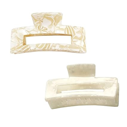 ZHOUMEIWENSP 2pcs Large Hair Claw Clips for Thick Hair, Tortoise Hair Clips, Acrylic Celluloid Fr... | Amazon (US)