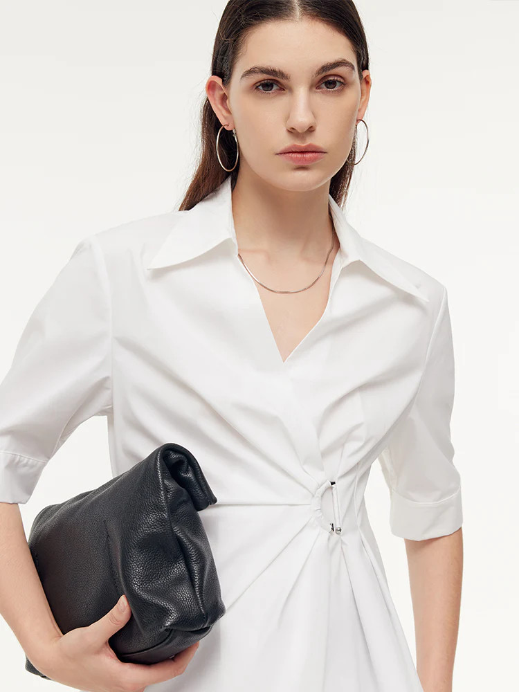 Cotton Women Wrap Shirt | GOELIA