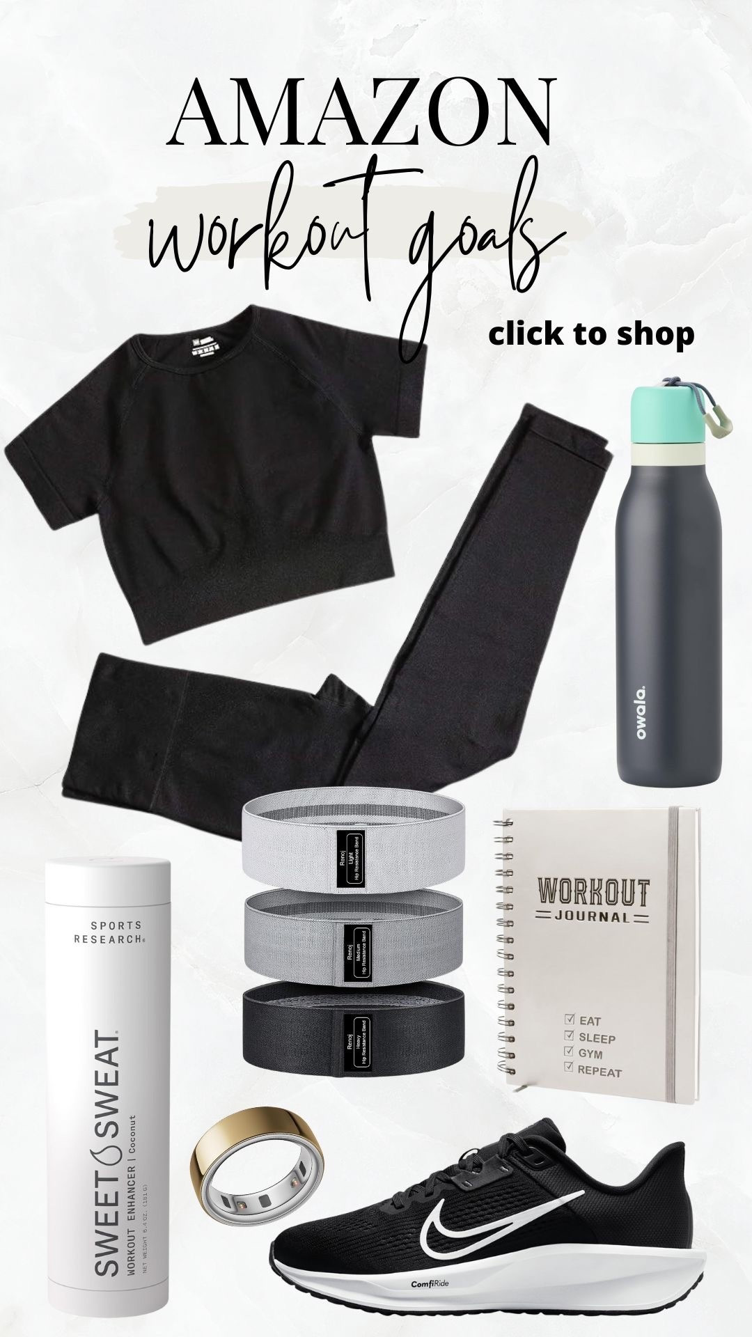 Amazon Workout Goals 🖤🏃🏼‍♀️
Inspo & Workout Essentials

These Amazon picks are perfect to crush your fitness game and new years goals 🙌🏼

#amazonfitness #workoutessentials #gymstyle #amazonactivewear #activewearinspo #workoutoutfits #fitnessgoals #ltkfit #ltkstyle #fitlife #athleisurelook #amazonfinds

#LTKmorningroutine #LTKselfcare #LTKfitnessgoals