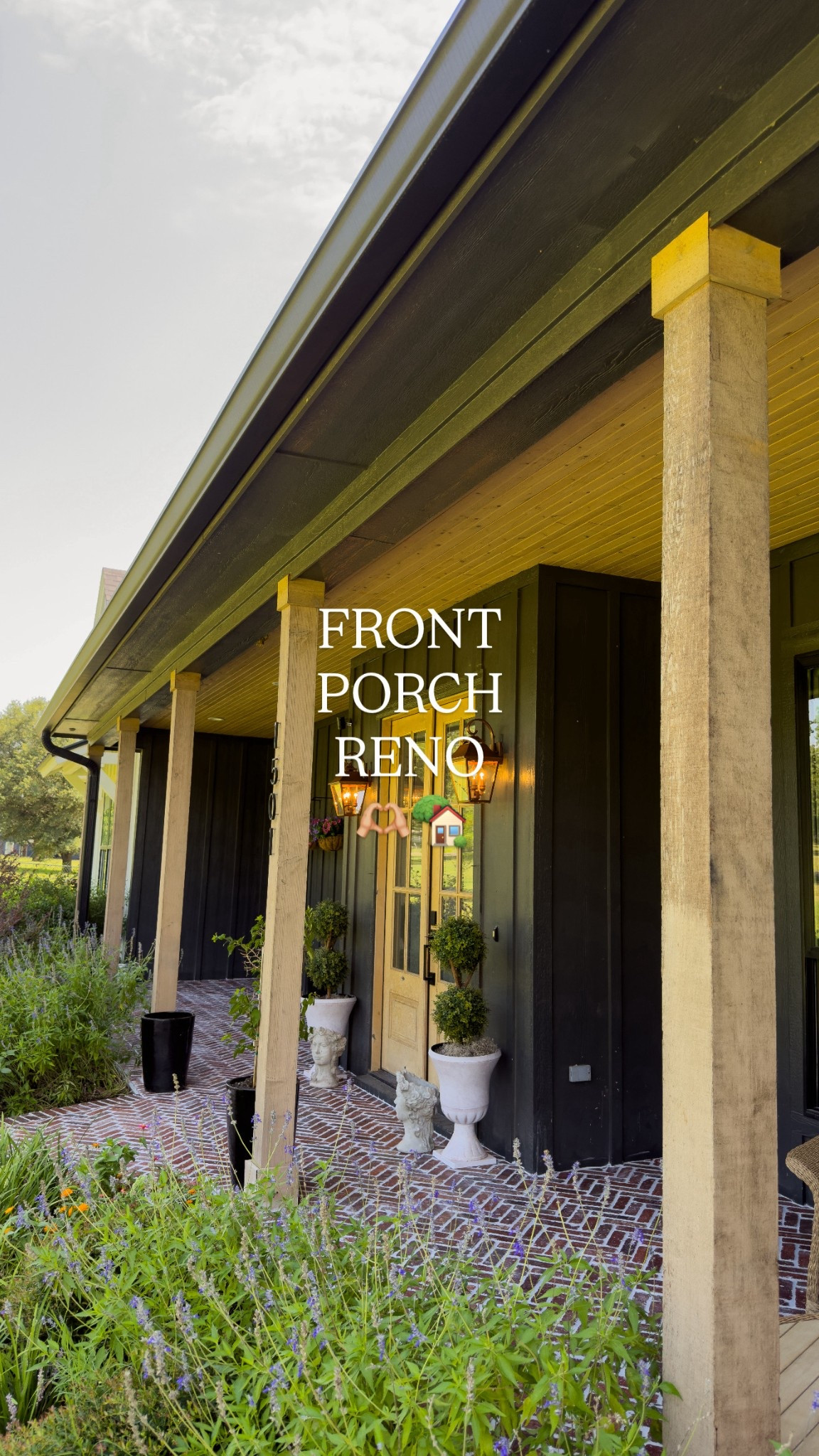 Front porch has a new look. Super cozy vibes with the vintage brick and all the added touches 🤍

#LTKHome