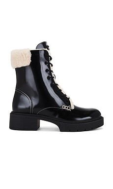 Coach Leighton Bootie in Black & Natural from Revolve.com | Revolve Clothing (Global)