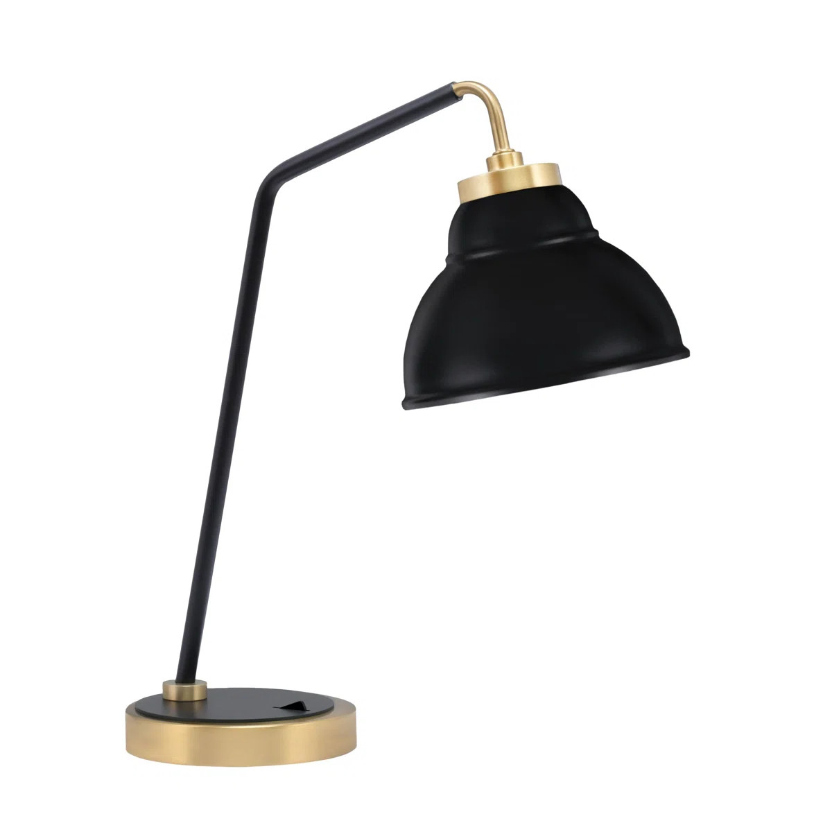 Breakwater Bay Arkins Desk Lamp Shown With 7" Double Bubble Metal Shade | Wayfair | Wayfair North America