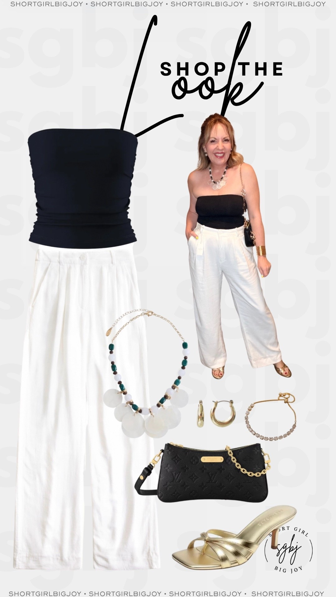 Small top; 29 short pants; heels tts

#LTKOver40 #LTKSaleAlert #LTKPetite