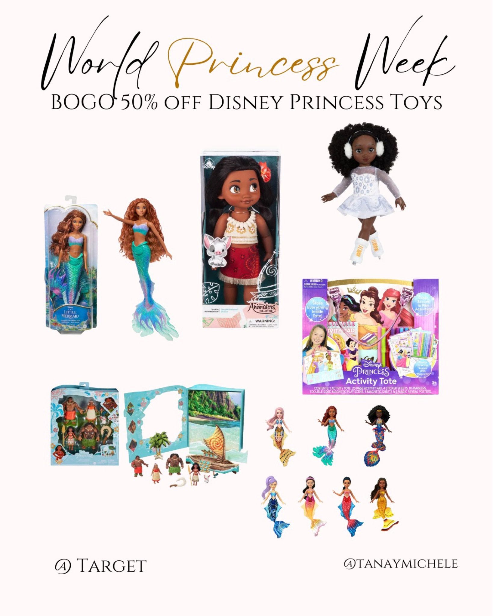 Target has BOGO 50% Disney Princess Toys! Just in time for #worldprincessweek or to hide before the holidays.

#Target #ltkTarget #LtkDisney

#LTKunder50 #LTKkids #LTKFind