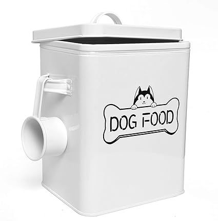 Vumdua Pet Treat and Food Storage Container with Serving Scoop - Farmhouse Dog Food Container wit... | Amazon (US)