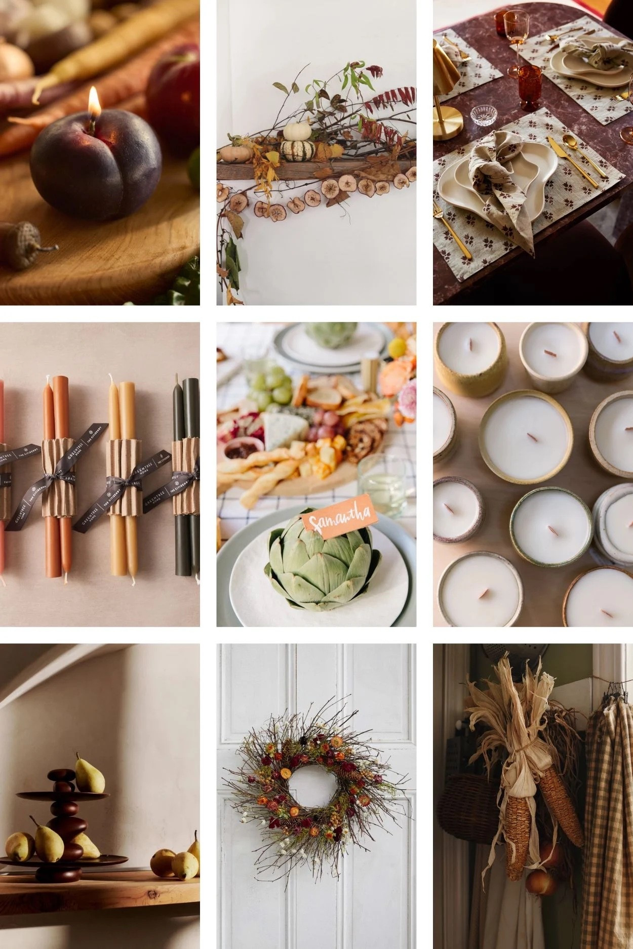 Thanksgiving tablescape decor - candles - fall vibes - entertaining - table scape - wreath - place setting 

#LTKHoliday #LTKSeasonal #LTKHome