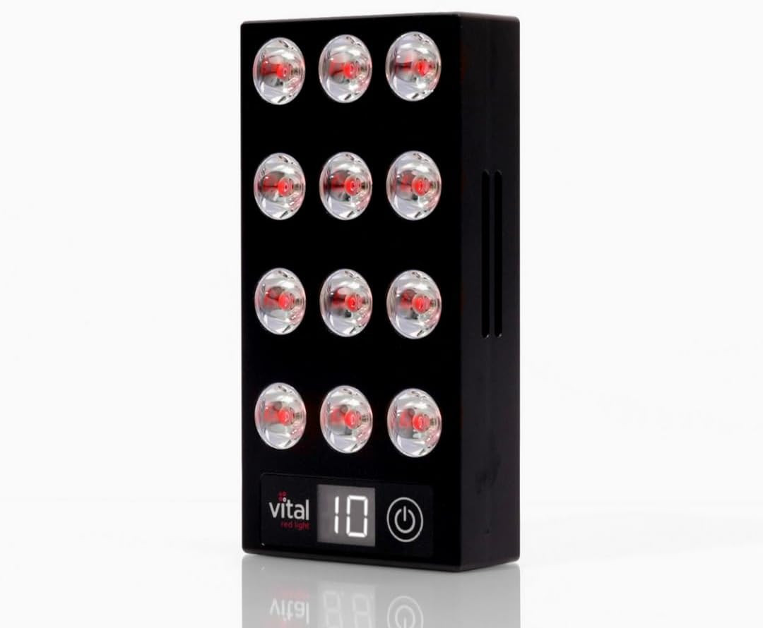 Vital Charge Handheld Red Light Therapy Device – Portable Red Light Therapy Panel for Face and ... | Amazon (US)
