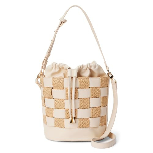 Matisse Balboa Straw Interlock Bucket Bag in Ivory: Handbags: Amazon.com | Amazon (US)